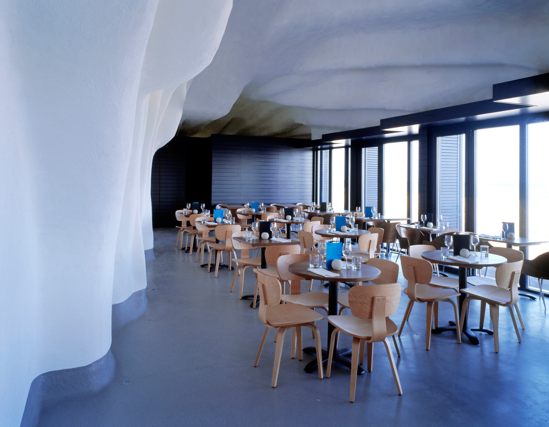 Inside the restaurant